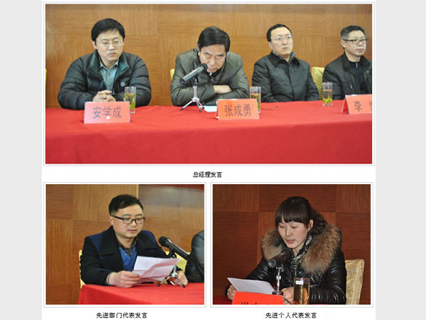 扬州福克斯减震器有限公司2014年度总结表彰大会